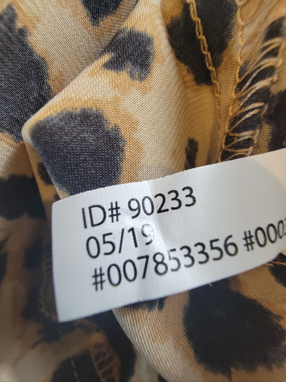 Express Leopard Print Long Sleeve Wrap Dress in Tan and Black - Picture 13 of 13